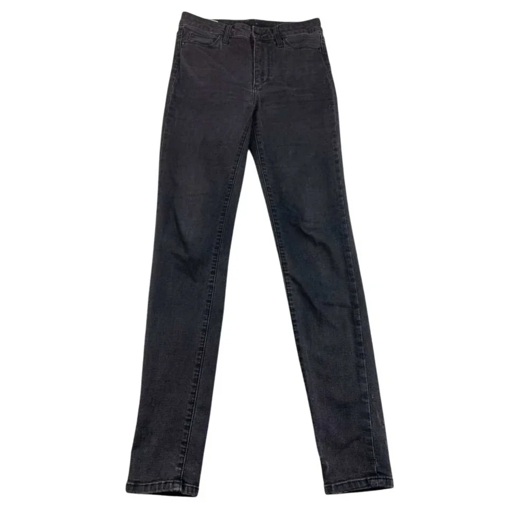 Joe's Jeans Women‎ 27 Black Straight & Narrow Fit Cotton Denim Stretch Pockets